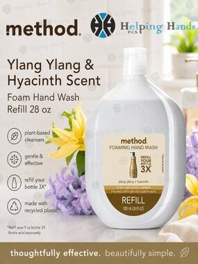 Method Ylang Ylang & Hyacinth Scent Foam Hand Wash 28 oz Method 9089700